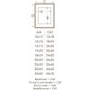 Marco con paspartú madera blanca 20,0 x30,0 cm;15,0 x20,0 cm S223K