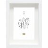 Marco con passepartout madera blanco 30,0 x40,0 cm;20,0 x30,0 cm S223K