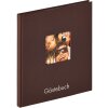 Walther libro de visitas Fun marrón oscuro 23x25 cm 72 páginas blancas