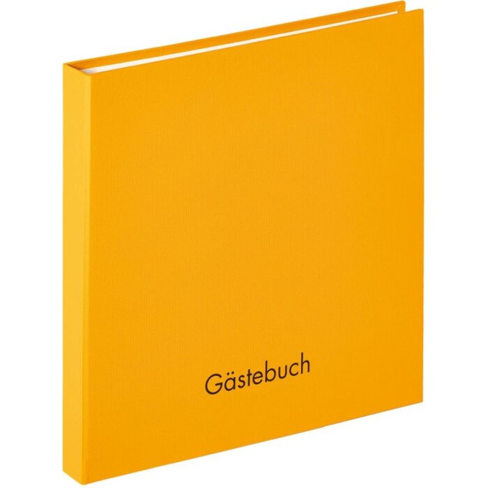 Walther Libro de visitas espiral Fun corn amarillo 26x25 cm 50 páginas blancas