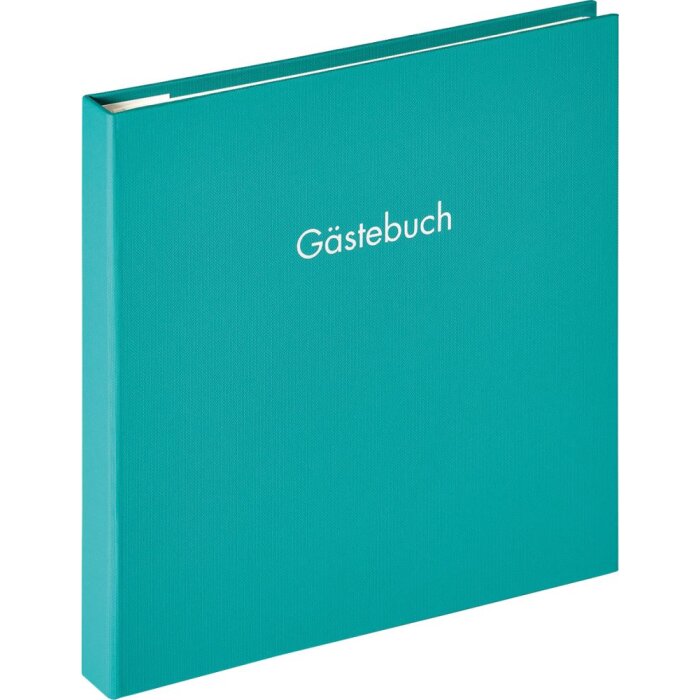 Walther Libro de visitas espiral Fun verde petróleo 26x25 cm 50 páginas blancas