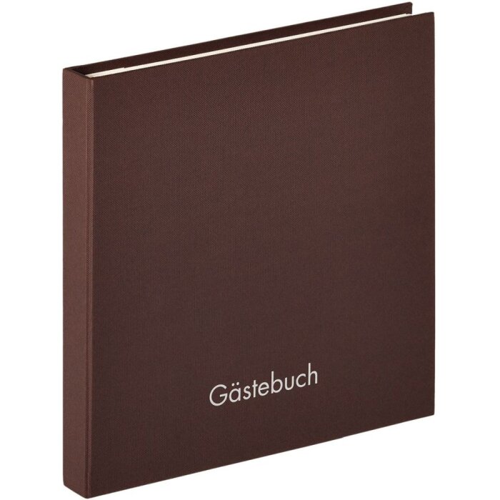 Walther Libro de visitas espiral Fun marrón oscuro 26x25 cm 50 páginas blancas