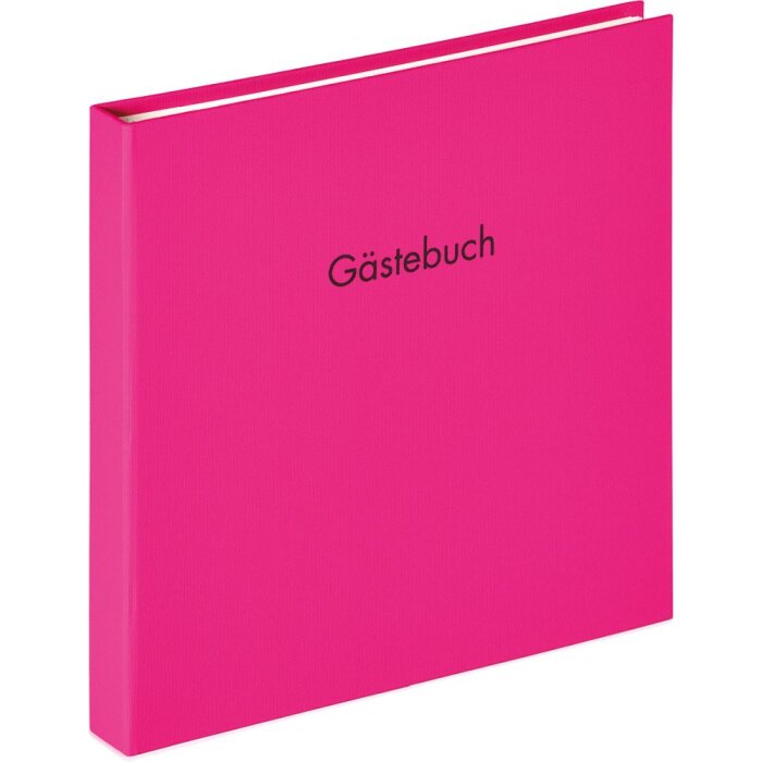 Libro de visitas en espiral Fun pink