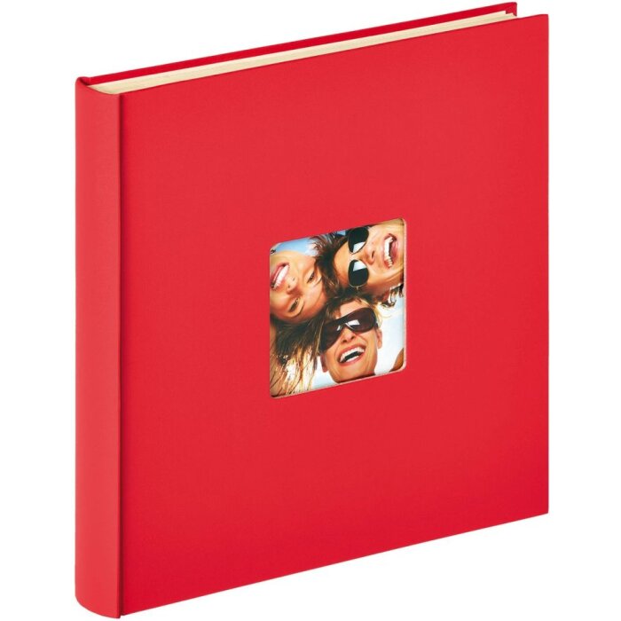 Walther Álbum autoadhesivo Fun 33x34 cm rojo 50 páginas autoadhesivas