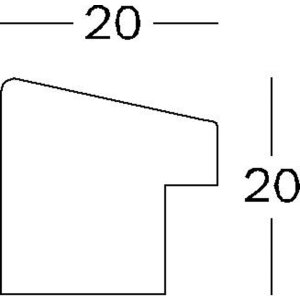 Marco de madera Fiorito 60x80 cm blanco