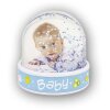 Bola de purpurina azul bebé 6,5x6,2 cm