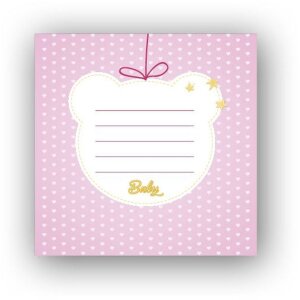 Álbum bebé Mia 24x24 cm rosa