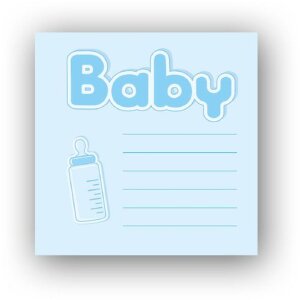 Álbum Bebe 24x24 cm azul