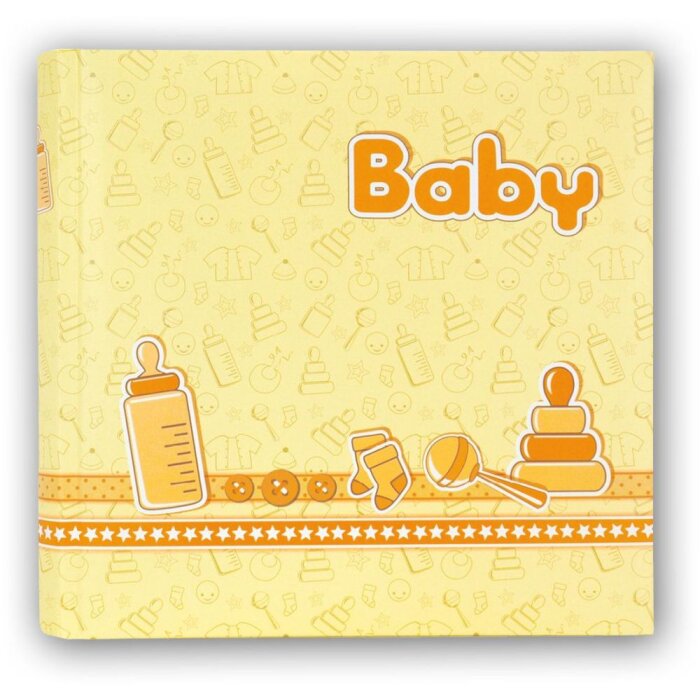 ZEP Álbum Bebe naranja 24x24 cm 40 páginas blancas