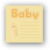ZEP Álbum Bebe naranja 24x24 cm 40 páginas blancas