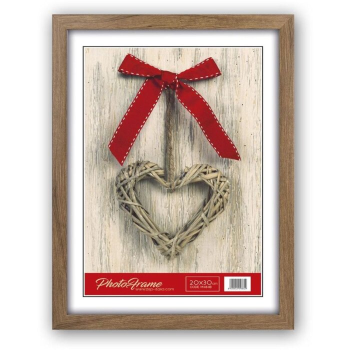 Marco de madera Basic M48 marrón 15x20 cm