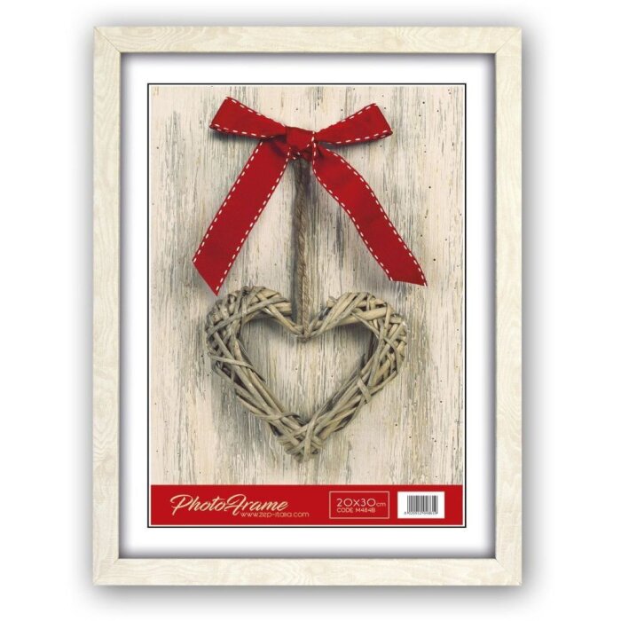 Marco de madera Basic M48 blanco 13x18 cm