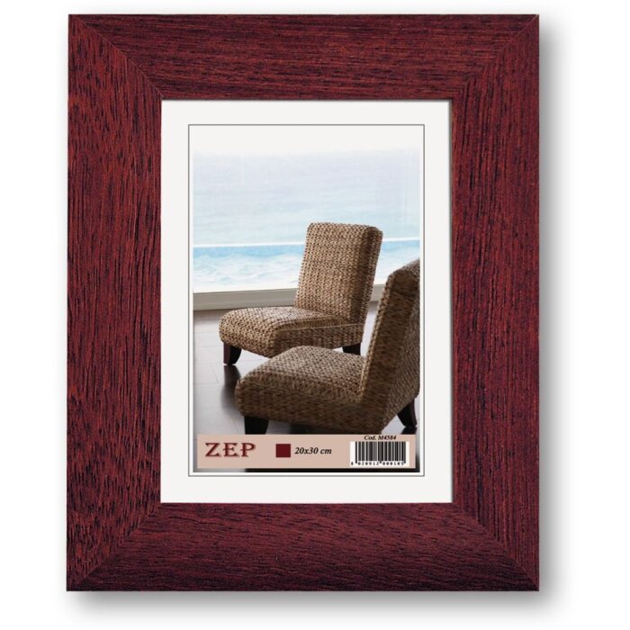 ZEP Marco de madera Basic M45 rojo 15x20 cm