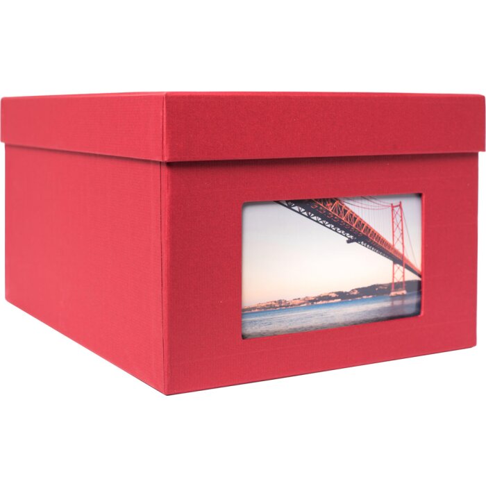 HNFD XL Photo Box Kandra 700 fotos 13x18 cm rosso
