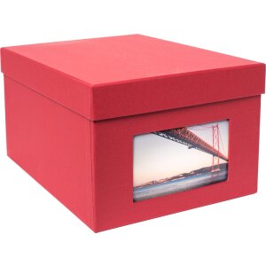 HNFD XL Photo Box Kandra 700 fotos 13x18 cm rosso