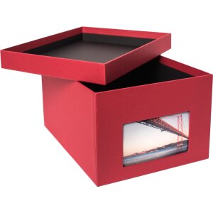 HNFD XL Photo Box Kandra 700 fotos 13x18 cm rosso