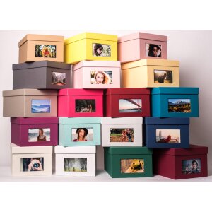 HNFD XL Photo Box Kandra 700 fotos 13x18 cm rosso