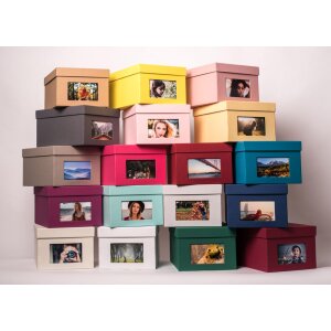 HNFD XL Photo Box Kandra 700 fotos 13x18 cm rosso