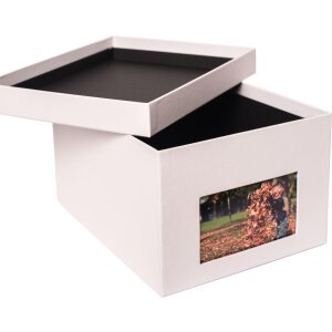 HNFD caja de fotos xl Kandra 700 fotos 13x18 cm gris hielo
