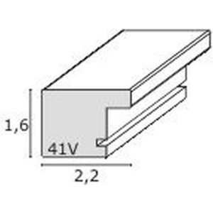 Galería de plástico S41V estructura blanca