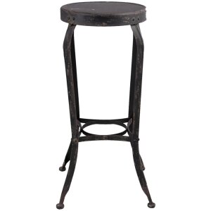 Clayre & Eef Taburete 37x72 cm negro