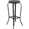 Clayre & Eef Taburete 37x72 cm negro
