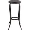 Clayre & Eef Taburete 37x72 cm negro