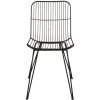 Silla negra- 42x55x83 cm hierro