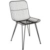 Silla negra- 42x55x83 cm hierro