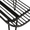 Silla negra- 42x55x83 cm hierro