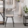 Silla negra- 42x55x83 cm hierro