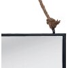 Clayre & Eef 52S093 Espejo de Pared 50x40 cm Negro MDF Espejo Rectangular Grande