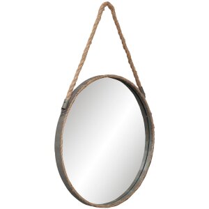 Espejo Ø 47x3 cm gris - 62S126 Clayre Eef