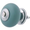 Pomo para muebles 4x4 cm - redondo azul verde