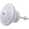 Pomo para muebles Clayre y Eef 4x3 cm - Redondo Gris