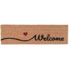 Clayre & Eef MC128 Felpudo Welcome marrón 75x22x2 cm