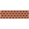 Felpudo Corazones en marrón - 75x22x2 cm
