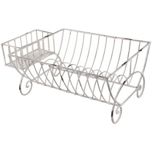 Clayre & Eef 6Y2622 Escurridor 42x29x17 cm Metal Blanco