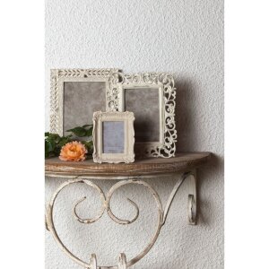 Clayre & Eef 2F0466 Marco de plástico 6x9 cm Beige Flores Rectangular