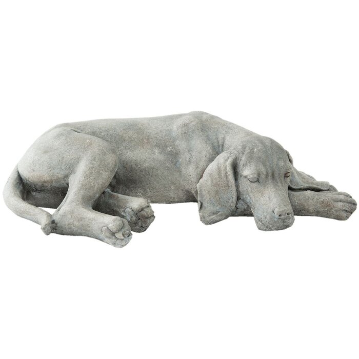 Clayre & Eef Figura Deco Perro - 58x35x15 cm en gris