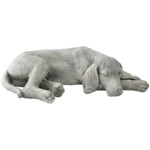 Clayre & Eef Figura Deco Perro - 58x35x15 cm en gris