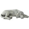 Clayre & Eef Figura Deco Perro - 58x35x15 cm en gris