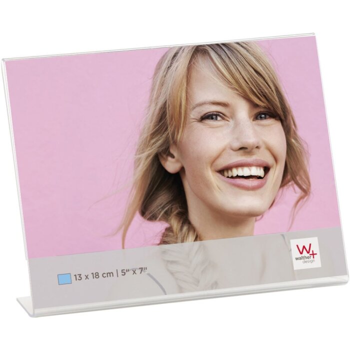 Marco acrílico para retratos Walther 13x18 cm Formato apaisado