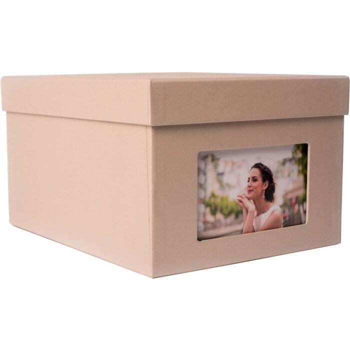caja de fotos xl Kandra 700 fotos 13x18 cm taupe metallic