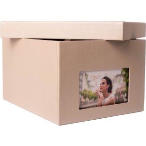 caja de fotos xl Kandra 700 fotos 13x18 cm taupe metallic