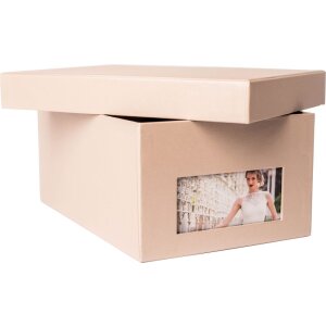 HNFD Photo Box Kandra taupe acanalado 700 fotos 10x15 cm