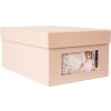 HNFD Photo Box Kandra taupe acanalado 700 fotos 10x15 cm