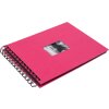 Álbum espiral HNFD BULDANA fucsia acanalado 23x17 cm 40 páginas negras