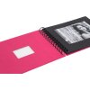 Álbum espiral HNFD BULDANA fucsia acanalado 23x17 cm 40 páginas negras