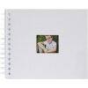 HNFD Álbum espiral BULDANA blanco estriado 23x17 cm 40 páginas blancas